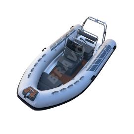 14ft RIB 430 Double Hull Aluminum Hull RIB Inflatable Boat Hypalon/PVC Rowing Dinghy For Sale