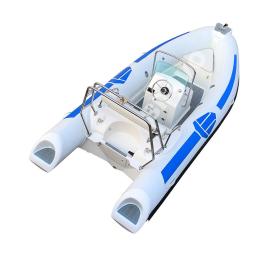 High Quality 14ft DL RIB430 Aluminum Hull Hypalon/PVC Rigid Inflatable Boat