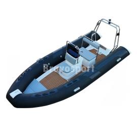 Sport Rib480 16ft Semi-Rigid fiberglass Deep-v Hull Hypalon/PVC rib inflatable boat pooton boat for sale