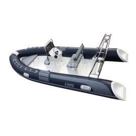 Fiberglass RIB 480 PVC/Hypalon/Orca Rigid Double Deep V RIB Inflatable Fishing Boats For Sale