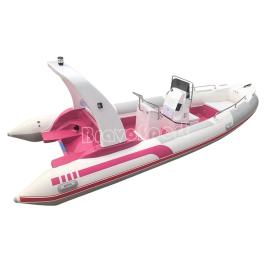 Ali trade assurance Shock price 5.8m rib hypalon Inflatable fishing Boat with 4 stroke 115HP motor