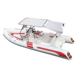 Korea spain dive rigid hull inflatable fishing rib boat with fish storage box and live well