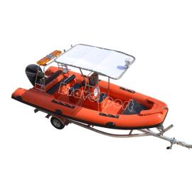 Factory Direct Top Sale 19ft hypalon rib Inflatable Boat with console