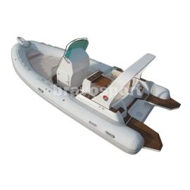 Outboard motor type 22ft rigid-hulled inflatable boat RHIB680 boat with teak floor