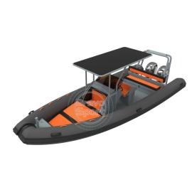 Rib 760 Hypalon Rigid Inflatable Boat Cabin Rib Boats Price with Sunshine