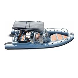 Luxury hyplaon 6.8 meters inflatable yacht fiberglass hull rigid inflatable boat for tourism